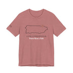 Puerto Rico Outline Tee "La Isla Streetwear" Puerto Rican Faith T‑Shirt