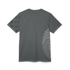 Black All-Over Print Cut & Sew Tee — Minimalist Everyday Graphic T-Shirt