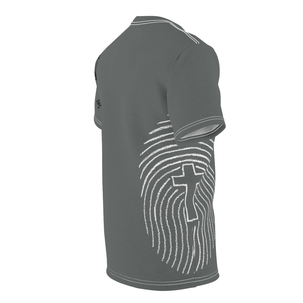 Black All-Over Print Cut & Sew Tee — Minimalist Everyday Graphic T-Shirt