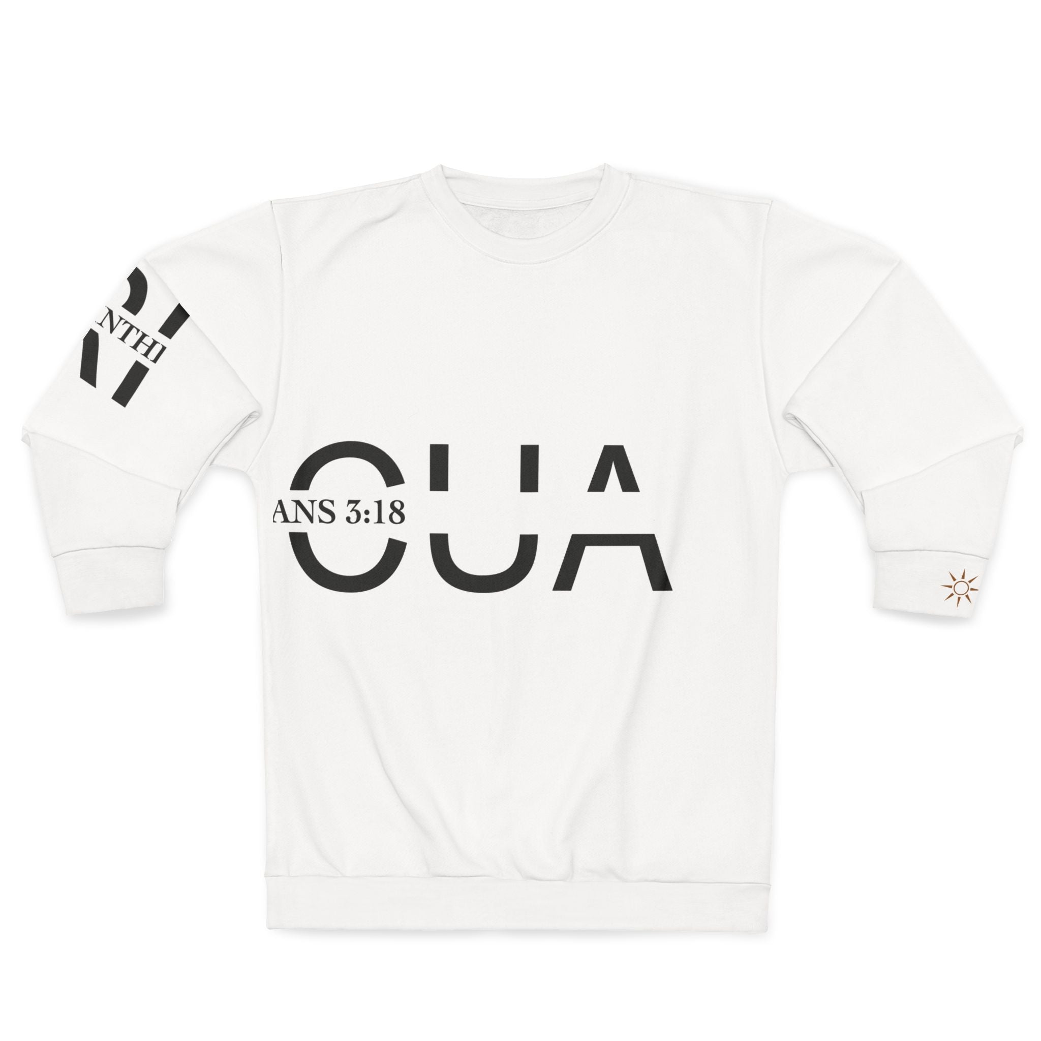 Sweatshirt Bold Scripture Graphic (2 Corinthians 3:18)