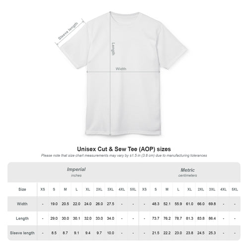 Black All-Over Print Cut & Sew Tee — Minimalist Everyday Graphic T-Shirt