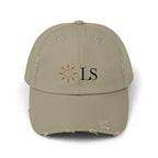Sunburst LS Cap | Distressed Baseball Hat, Embroidered Logo