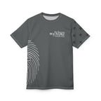 Black All-Over Print Cut & Sew Tee — Minimalist Everyday Graphic T-Shirt