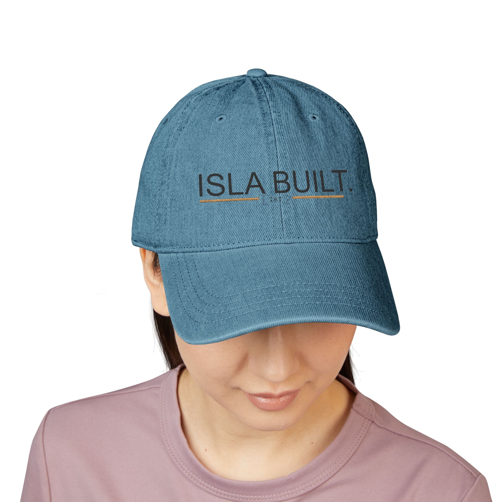 Embroidered Denim Hat