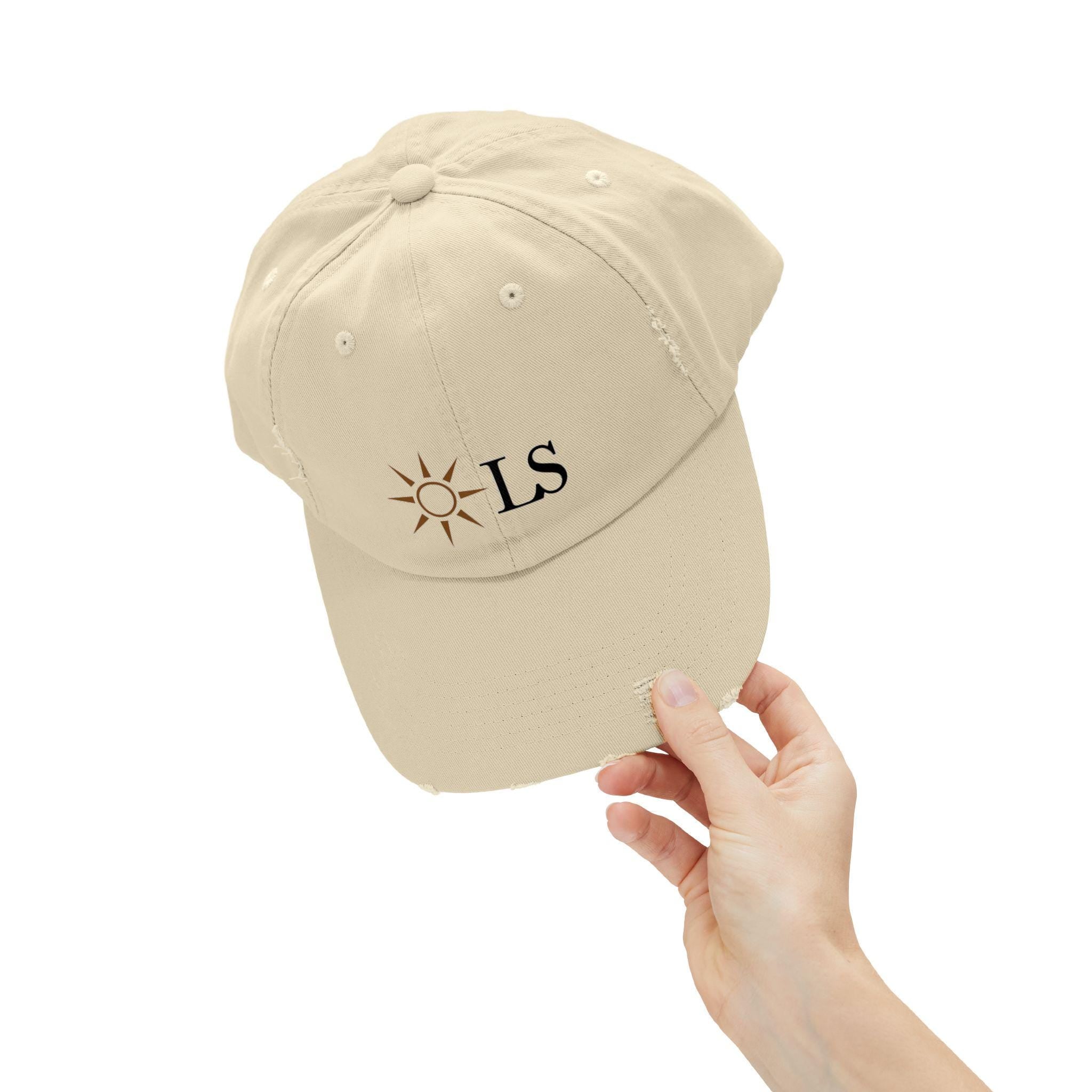 Sunburst LS Cap | Distressed Baseball Hat, Embroidered Logo