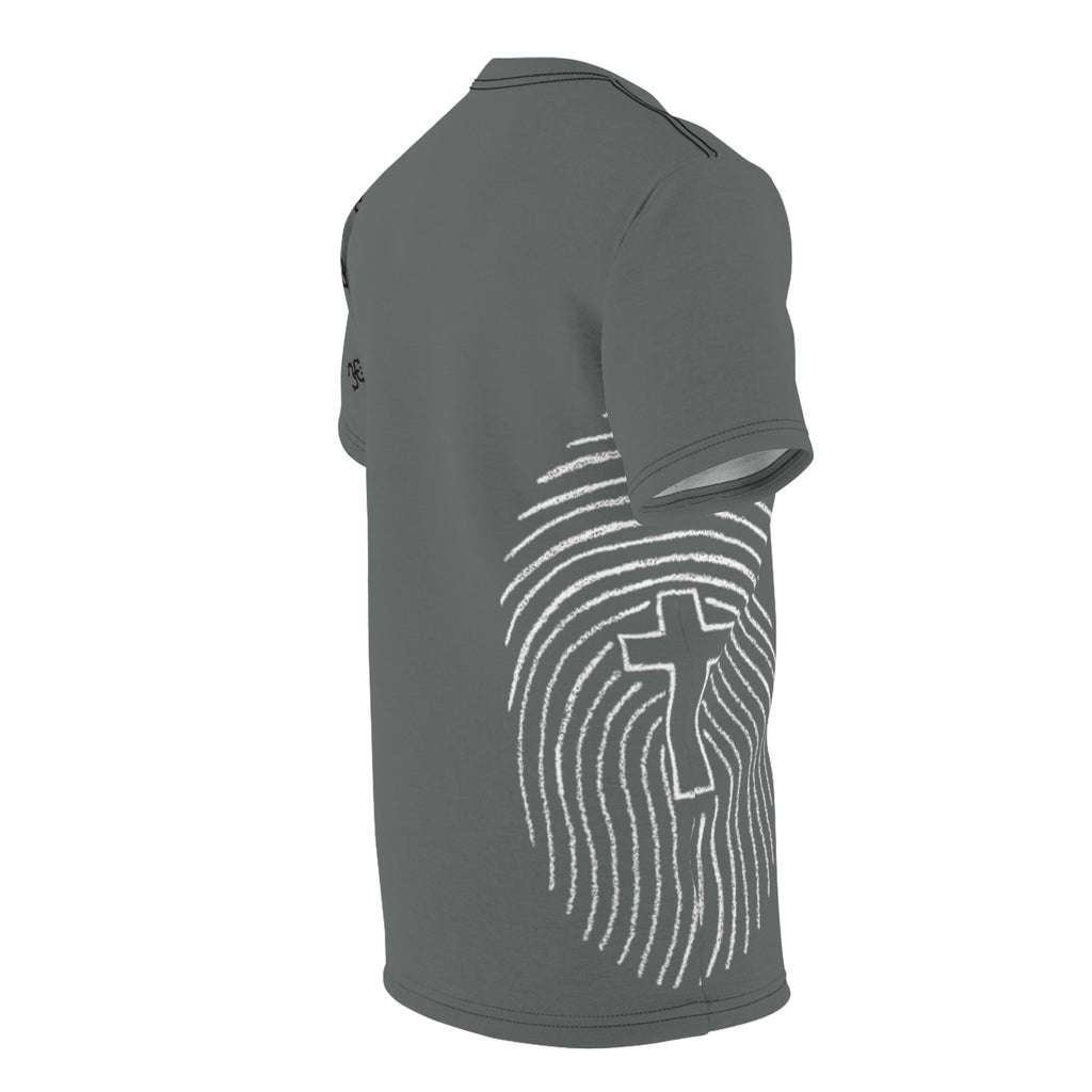 Black All-Over Print Cut & Sew Tee — Minimalist Everyday Graphic T-Shirt