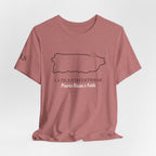 Puerto Rico Outline Tee "La Isla Streetwear" Puerto Rican Faith T‑Shirt