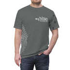 Black All-Over Print Cut & Sew Tee — Minimalist Everyday Graphic T-Shirt